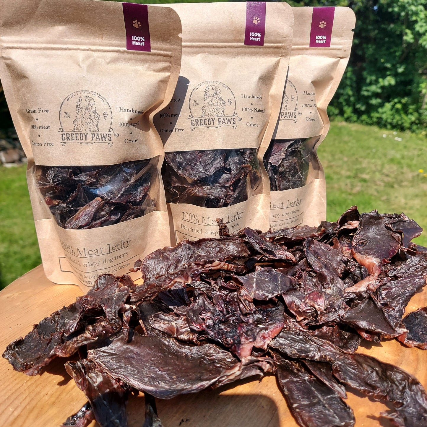 100% Heart jerky (Pork)